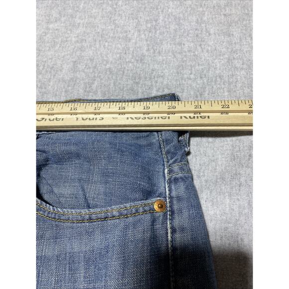 Levis 569 Jeans Mens Tag 38x30 Actual 40x28 Blue Straight Loose Baggy 90s Denim - Picture 12 of 14
